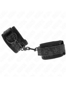 Kink - Polsini in Neoprene con Dettagli in Pizzo Nero 20-29x5 Cm