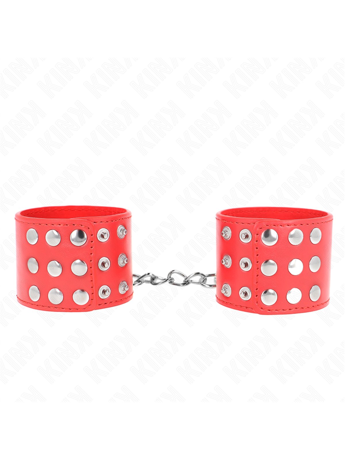 Kink - Wrist Restraints With Snap Fasten Red Adjustable 19-24 Cm X 5.5 Cm