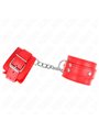 Kink - 3 D-Ring Wrist Restraints Adjustable Red 17.5-25 Cm X 6 Cm