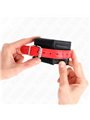 Kink - Wrist Restraints Black With Red Belt Adjustable 17-28 Cm X 6 Cm