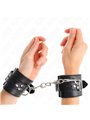 Kink - Wrist Restraints Black With Black Belt Adjustable 17-28 Cm X 6 Cm