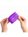 Kink - Premium Fur Lined Wrist Restraints Purple With Purple Belt Adjustable 17-29 Cm X 6 Cm