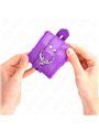 Kink - Fur Lined Wrist Restraints With Square Holes Purple And Purple Belt Adjustable 17-29 Cm X 6 Cm