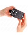 Kink - Polsini in Pelle Vegana Nera con Cuciture Rosse 20-28x5,5 Cm