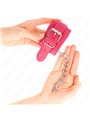 Kink - Polsini in Pelle Vegana Rosa e Rivetti 20-28x5,5 Cm