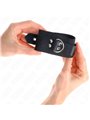 Kink - Nylon Wrist Restraints Black With Leather Belt Black Adjustable 19-29 Cm X 5.1 Cm