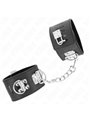 Kink - Multiposition Wrist Restraints With Padlock Closure Black Adjustable 16-23 Cm X 5.5 Cm