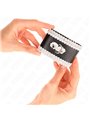 Kink - Black Wrist Restraints With White Decorate Lace Adjsutable 20-23 Cm X 5.5 Cm