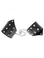 Kink - Black Point Style Wristbands With Chain Adjustable 17-23 Cm X 8.5 Cm