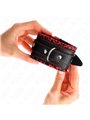 Kink - Fur Lined Wrist Restraints Red / Black Adjustable 17-29 Cm X 6 Cm