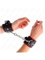 Kink - Fur Lined Wrist Restraints Red / Black Adjustable 17-29 Cm X 6 Cm