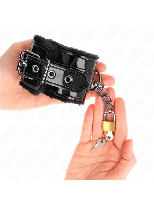Kink - Light Wrist Restraints With A Copper Lock Adjusable 17-29 Cm X 5.5 Cm