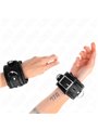 Kink - Heavy Wrist Restraints With Black Fur Lined Adjustable 20-30 Cm X 6 Cm