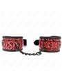 Kink - Polsini con Motivo a Diamanti Rosso/Nero 17-26x5,5 Cm