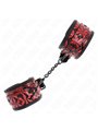 Kink - Polsini con Motivo a Diamanti Rosso/Nero 17-26x5,5 Cm