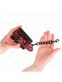 Kink - Polsini con Motivo a Diamanti Rosso/Nero 17-26x5,5 Cm