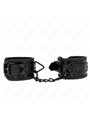 Kink - Polsini con Motivo a Diamanti Nero 17-26x5,5 Cm