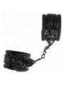 Kink - Polsini con Motivo a Diamanti Nero 17-26x5,5 Cm