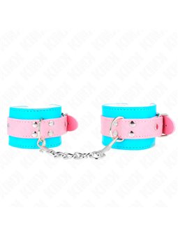 Kink - Cute Wrist Restraints Blue / Pink Adjustable 16-28 Cm X 5 Cm