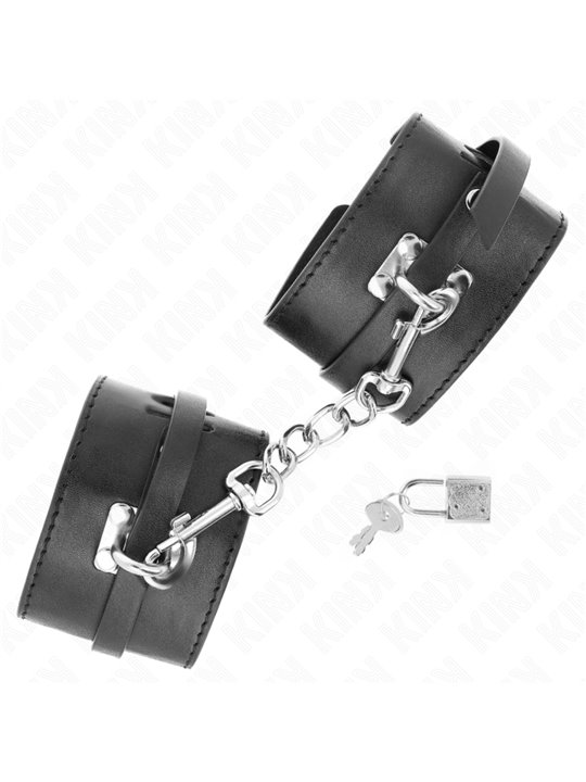Kink - Deluxe Locking Wrist Restraints Black Adjustable 14.5-21 Cm X 6 Cm