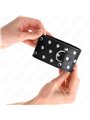 Kink - Polsini Stile Punk in Pelle Vegana Nera 19-24x5,5 Cm