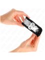 Kink - Polsini Neri con Fascia Argentata e Rivetti 30x4 Cm
