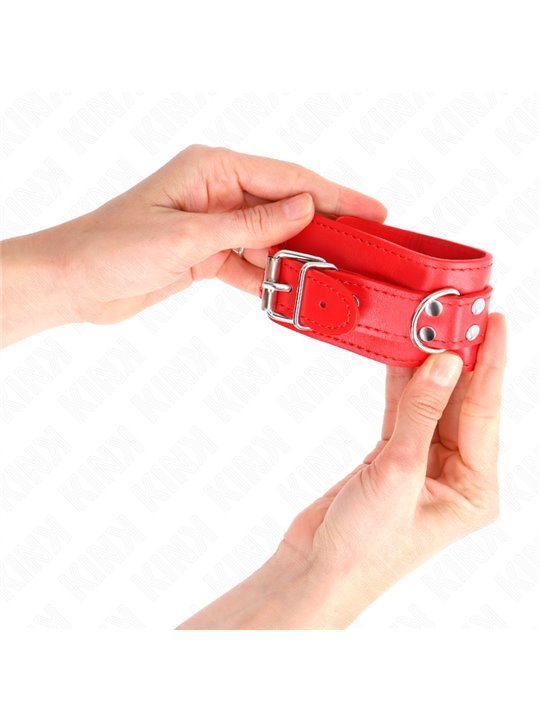 Kink - Simple Wrist Restraints Red Adjustable 20-23 Cm X 5.5 Cm