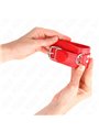 Kink - Polsini in Pelle Vegana Rossa 20-23x5,5 Cm