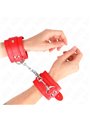 Kink - Polsini in Pelle Vegana Rossa 20-23x5,5 Cm