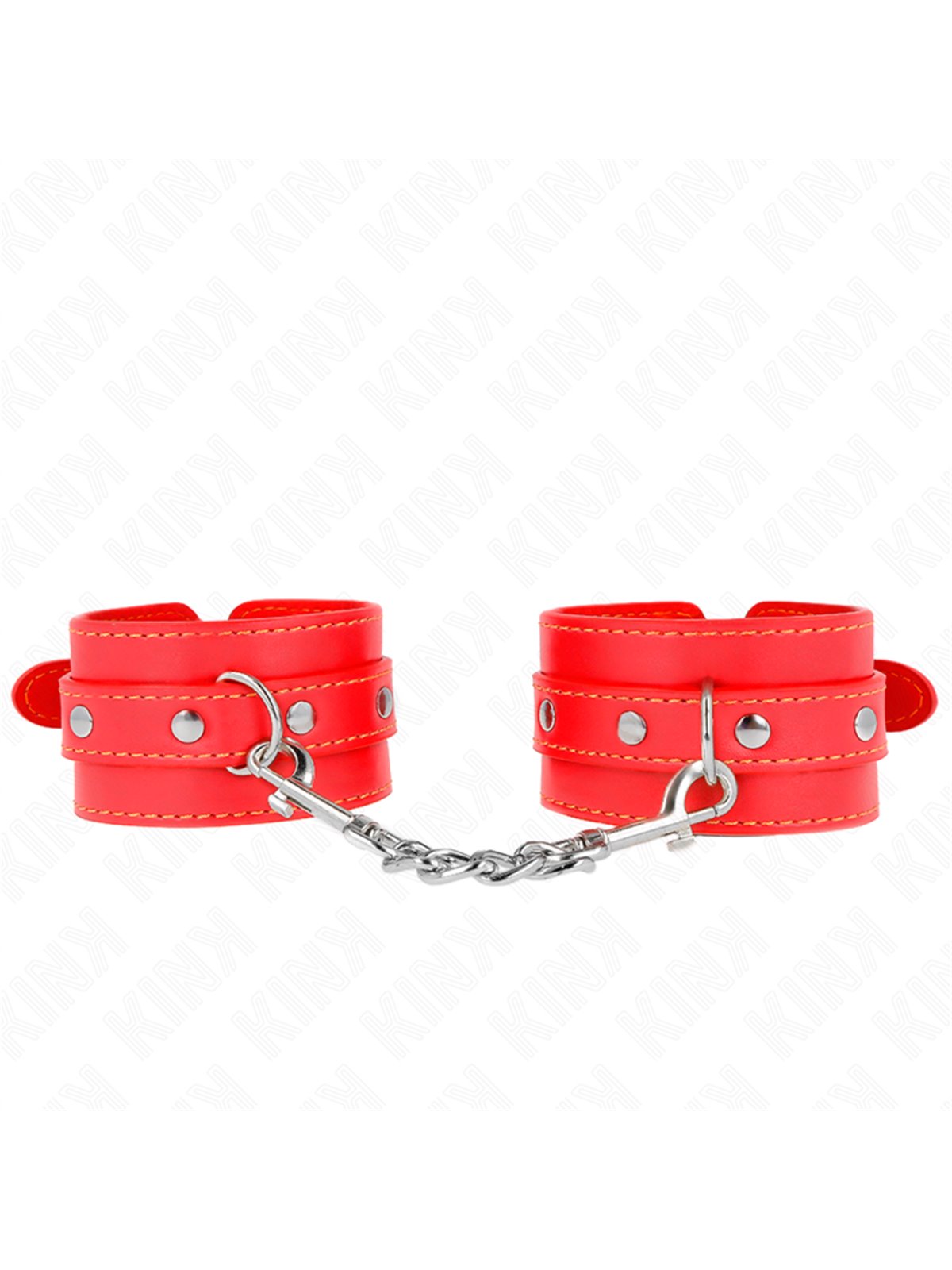 Kink - Polsini in Pelle Vegana Rossa 21-33 Cm