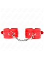 Kink - Polsini in Pelle Vegana Rossa 21-33 Cm