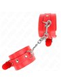 Kink - Polsini in Pelle Vegana Rossa 21-33 Cm