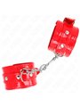Kink - Shiny Hand Cuffs Red Adjustable 23-33 Cm