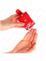 Kink - Shiny Hand Cuffs Red Adjustable 23-33 Cm