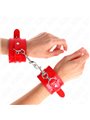 Kink - Shiny Hand Cuffs Red Adjustable 23-33 Cm