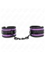 Kink - Polsini in Neoprene Viola con Imbottitura Nera 21-28x5 Cm