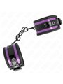 Kink - Polsini in Neoprene Viola con Imbottitura Nera 21-28x5 Cm