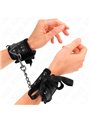 Kink - Scandal Wrist Restraints Black Lace Details 24.5 Cm X 6.5 Cm