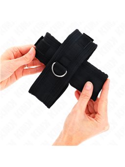 Kink - Cross Cuffs Black 34 X 5.5 Cm
