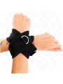 Kink - Cross Cuffs Black 34 X 5.5 Cm