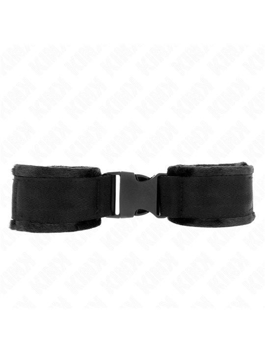 Kink - Nylon Bind Hook&Loop Wrist Restraints Red-Black Model 1 Ajdustable 25-35 Cm X 6 Cm