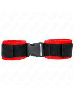 Kink - Polsini In Nylon con Velcro Rosso-Nero 25-35x6 Cm Modello 1