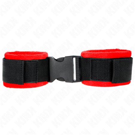 Kink - Nylon Bind Hook&Loop Wrist Restraints Black Model 1 Ajdustable 25-35 Cm X 6 Cm