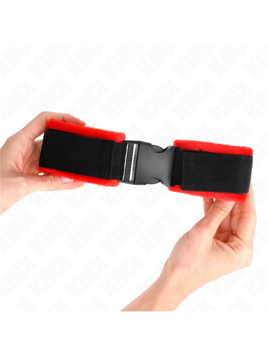 Kink - Nylon Bind Hook&Loop Wrist Restraints Black Model 1 Ajdustable 25-35 Cm X 6 Cm