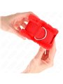Kink - Furry Lined Wrist Restraints Red Adjustable 17-31 Cm X 7 Cm