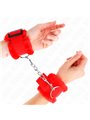 Kink - Furry Lined Wrist Restraints Red Adjustable 17-31 Cm X 7 Cm