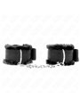 Kink - Furry Lined Wrist Restraints Black Adjustable 17-31 Cm X 7 Cm