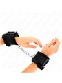 Kink - Furry Lined Wrist Restraints Black Adjustable 17-31 Cm X 7 Cm