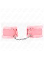 Kink - Furry Lined Wrist Restraints Pink Adjustable 17-31 Cm X 7 Cm