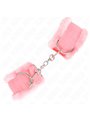 Kink - Polsini Rosa Foderati in Pelliccia 17-31x7 Cm